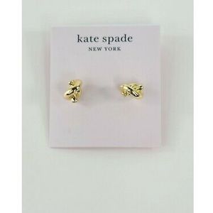 Kate Spade Gold Sailor’s knot earrings